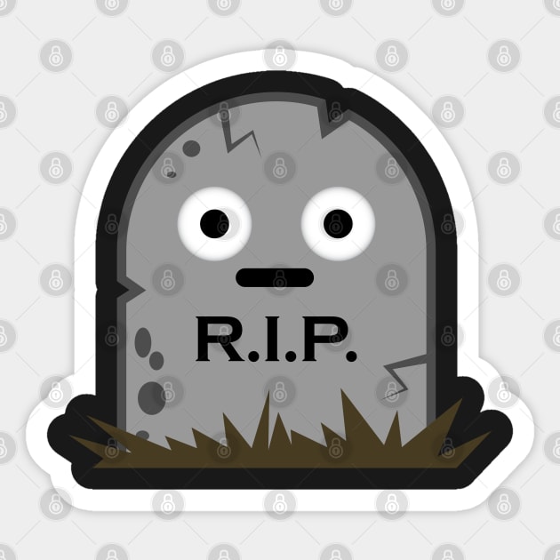 Rip Emoji Sticker by vo_maria